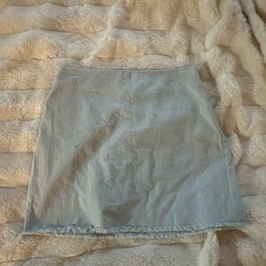 Double Zero Blue Mini Pencil Skirt Casual